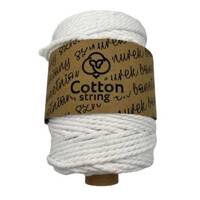 Twisted cotton diver 5mm 3PLY - 100m - White