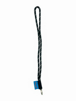 Long lanyard made of nautical rope - Black with white