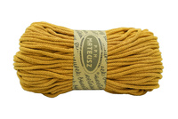 Braided cotton string with a cotton core 5mm - 100m - Mustard yellow