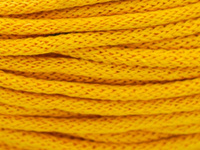 Loose braided cotton cord with cotton core 5mm - 2000m - Yellow