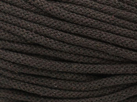 Loose braided cotton cord with cotton core 5mm - 1000m - Brown