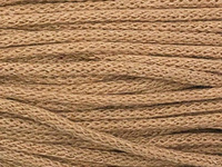 Loose braided cotton cord with cotton core 3mm - 2000m - Cinnamon beige