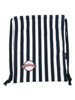 Waterproof bag with black rope - Stripes #1 - size M