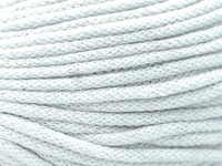 Loose braided cotton cord with cotton core 3mm - 500m - White