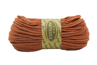 Braided cotton cord with cotton core 5mm - 100m - Brick orange