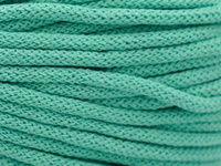 Loose braided cotton cord with cotton core 5mm - 1000m - Mint blue