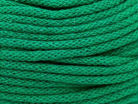 Loose braided cotton cord with cotton core 5mm - 500m - Grass green