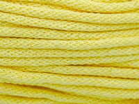 Loose braided cotton cord with cotton core 5mm - 2000m - Straw Yellow