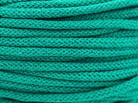 Loose braided cotton cord with cotton core 5mm - 1000m - Sea green