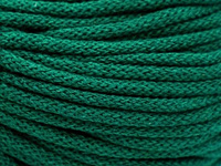 Loose braided cotton cord with cotton core 5mm - 500m - Bottle green
