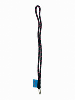 Long lanyard made of nautical rope - Black with red