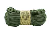 Braided cotton cord with cotton core 5mm - 100m - Khaki green