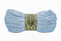 Braided cotton string with a cotton core 5mm - 100m - Blue