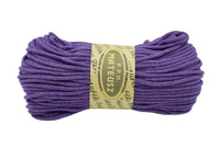 Braided cotton string with a cotton core 3mm - 100m - Purple