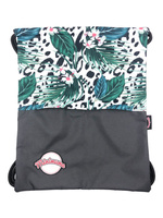 Waterproof bag with black rope - Leaves #5 - size L