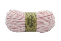 Braided cotton cord with a cotton core 3mm - 100m - Powder pink