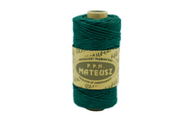 Twisted cotton string 3mm 1PLY - 100m - Bottle green