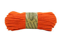 Braided cotton string with a cotton core 3mm - 100m - Orange
