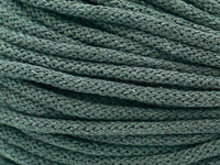 Loose braided cotton cord with cotton core 3mm - 2000m - Graphite grey