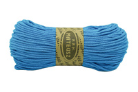 Braided cotton string with a cotton core 5mm - 100m - Blue