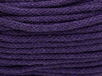 Loose braided cotton cord with cotton core 5mm - 1000m - Purple