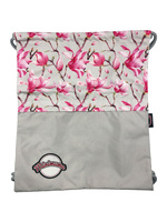 Waterproof bag with gray rope - Flowers #1 - size L