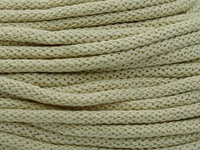 Loose braided cotton cord with cotton core 5mm - 500m - Beige Ecru