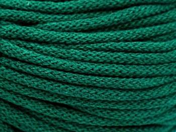 Loose braided cotton cord with cotton core 3mm - 1000m - Bottle green