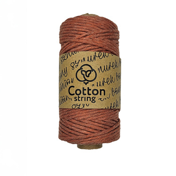 Twisted cotton string 3mm 1PLY - 100m - Beige