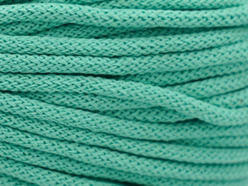 Loose braided cotton cord with cotton core 5mm - 1000m - Mint blue
