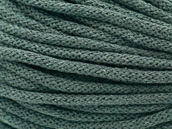 Loose braided cotton cord with cotton core 5mm - 500m - Graphite grey