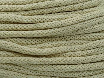 Loose braided cotton cord with cotton core 5mm - 1000m - Beige Ecru