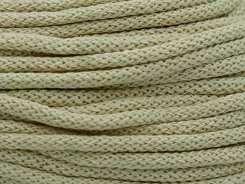 Loose braided cotton cord with cotton core 5mm - 2000m - Beige Ecru