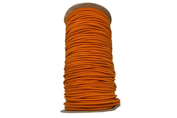 Round rubber 3mm - 100m - Saturated orange