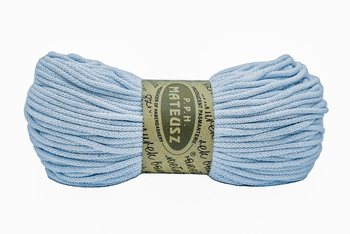 Braided cotton string with a cotton core 3mm - 100m - Blue