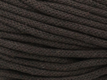 Loose braided cotton cord with cotton core 3mm - 1000m - Brown