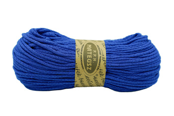 Braided cotton cord without core 5mm - 100m - Cornflower blue