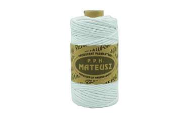 Cotton twisted cord 3mm 1PLY - 100m - White