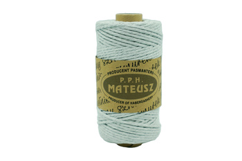 Twisted cotton string 3mm 3PLY - 100m - Light grey