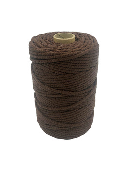 Sznurek polipropylenowy 5mm - 100m -  Brąz