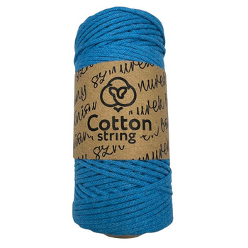 Sznurek bawełniany pleciony z rdzeniem bawełnianym 5mm - 100m - Beż Ecru