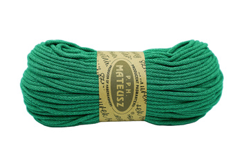 Braided cotton string with a cotton core 3mm - 100m - Grass green