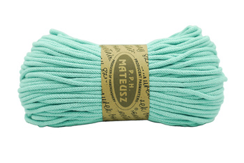 Braided cotton string with a cotton core 3mm - 100m - Mint blue