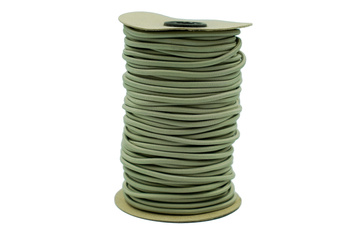Guma okrągła 5mm - 50m -  Khaki