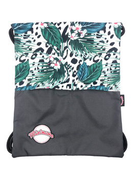 Waterproof bag with black rope - Leaves #5 - size L