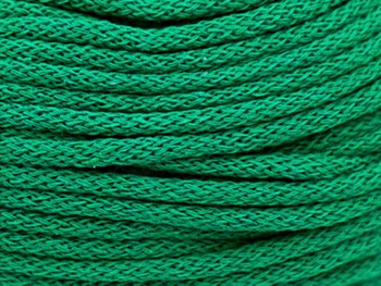 Loose braided cotton cord with cotton core 3mm - 500m - Grass green