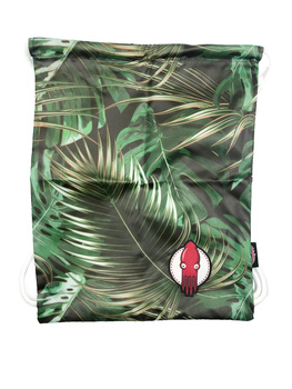 Waterproof bag with white rope - Leaves #1 - size L