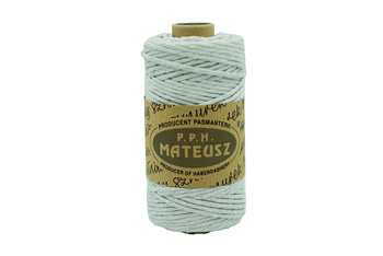 Twisted cotton cord 3mm 1PLY - 100m - Light grey