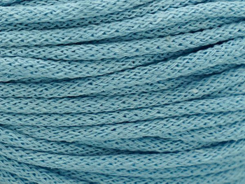 Loose braided cotton cord with cotton core 5mm - 1000m - Blue blue