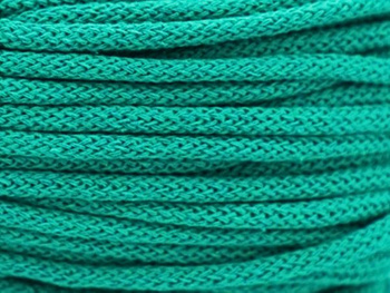 Loose braided cotton cord with cotton core 3mm - 500m - Sea green